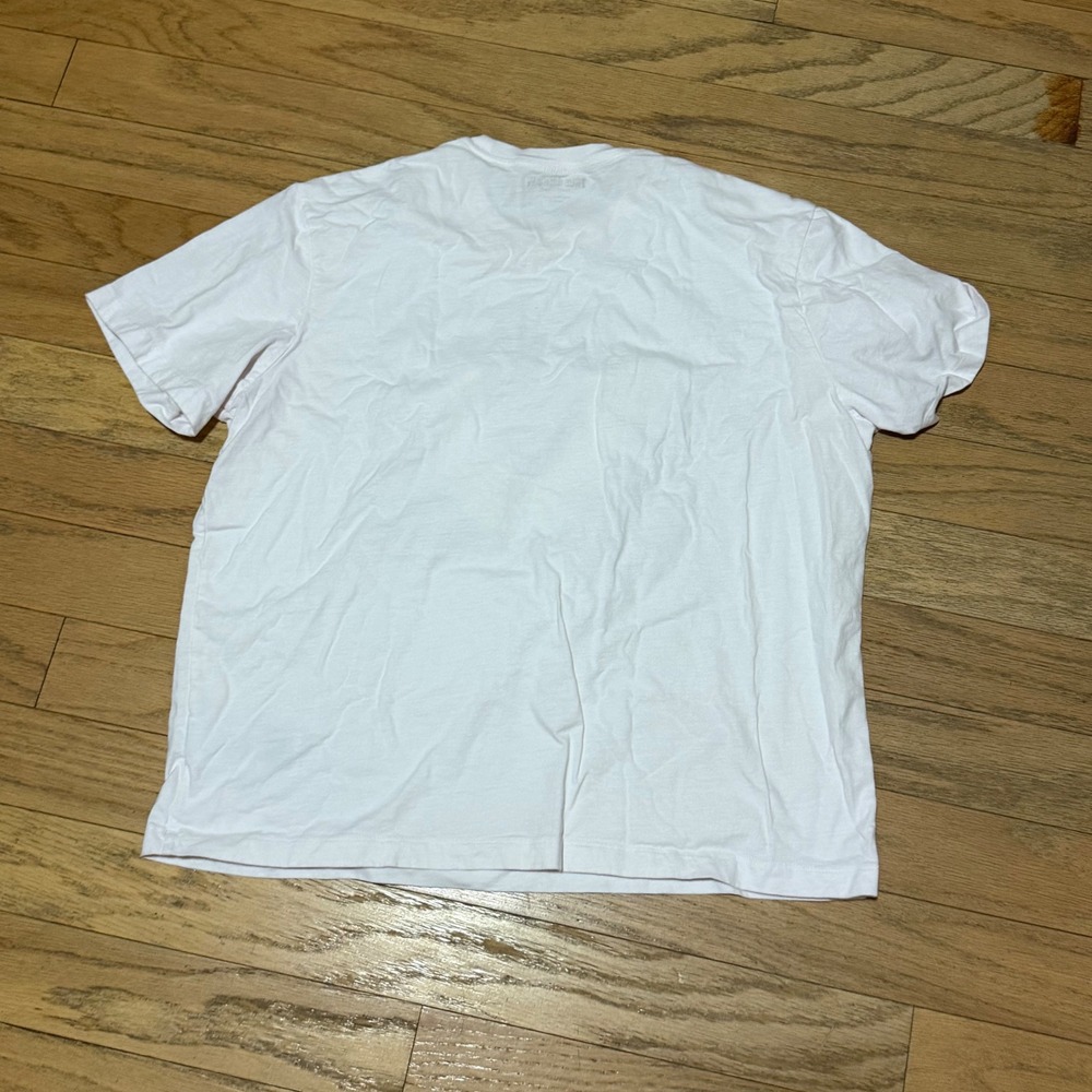 True Religion Womens Graphic T-Shirt White Relaxed Fit Horseshoe Logo Large - Picture 6 of 7